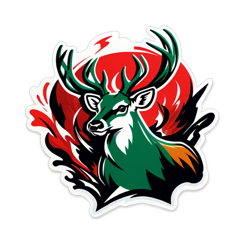 Sticker ng Bucks na may Espiritu