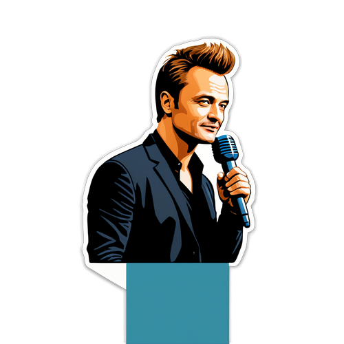 Autocollant inspiré par David Hallyday