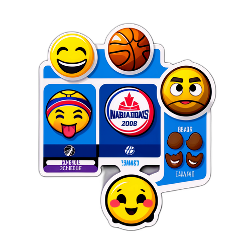 NBA Iskedyul Sticker para sa mga Tagahanga