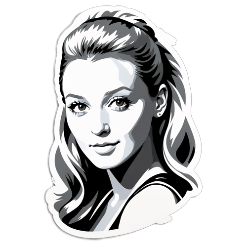 Minimalist portret Blake Lively