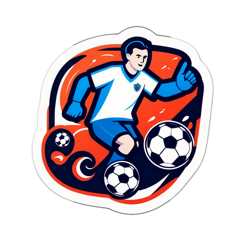 Logo jucător Liga I cu elemente de fotbal