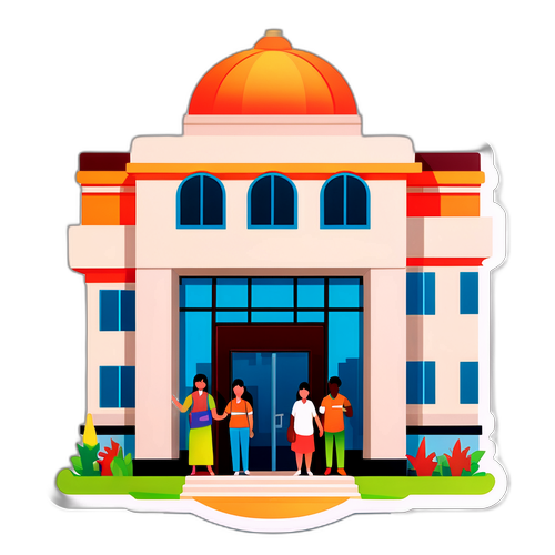 नादु सेंटर के लिए प्रोफेशनल स्टिकर