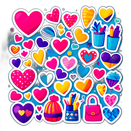 Sara Sieppin muotokuviot, päivittäiset asusteet ja sydämet, elävät muotisuunnittelut