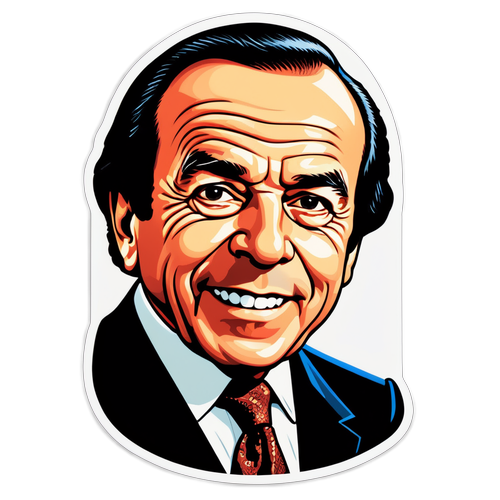 Etiqueta retro de Carlos Menem