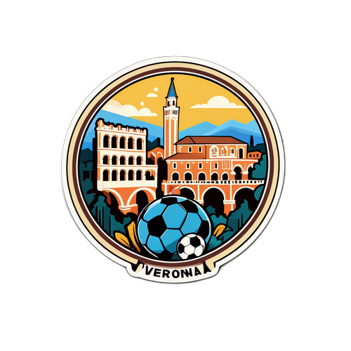 Sticker Chic del Paesaggio di Verona