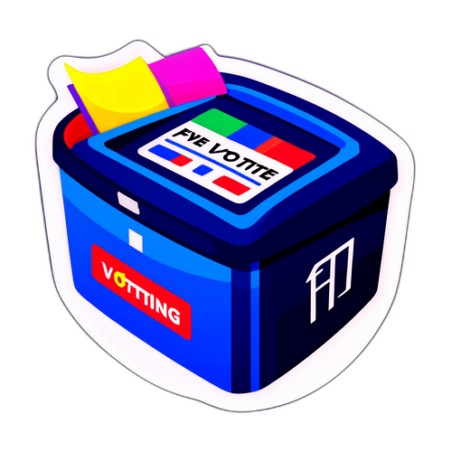 Interaktywny sticker z wirtualnym pudełkiem do głosowania F1