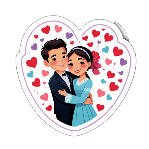 Romantikong Sticker ng Pag-ibig