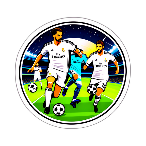 Sticker Aksi Real Madrid vs Juventus