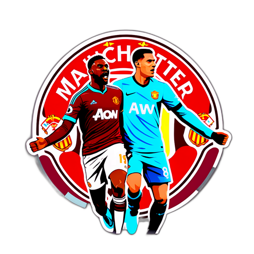 สติกเกอร์การแข่งขันแมนเชสเตอร์ยูไนเต็ด vs เวสต์แฮม