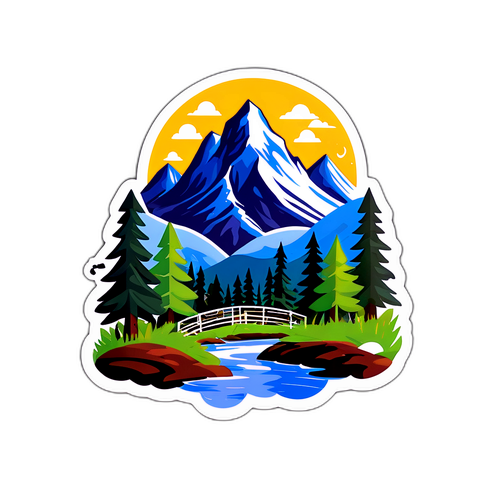 Peisaj montan din natură