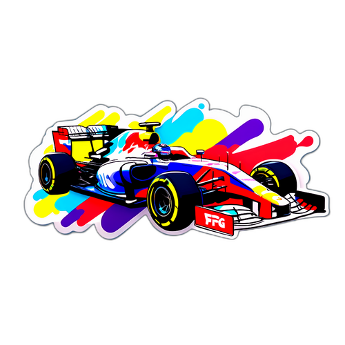 אוטו פורמולה 1 בצבעים עזים