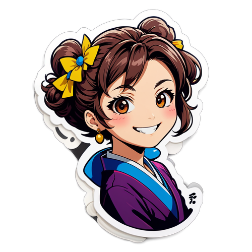 美しいキャラクターシール