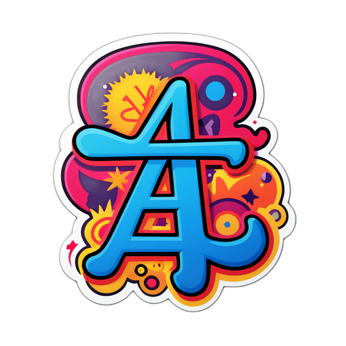 Kreativer Aufkleber zur Unterstützung von ALS