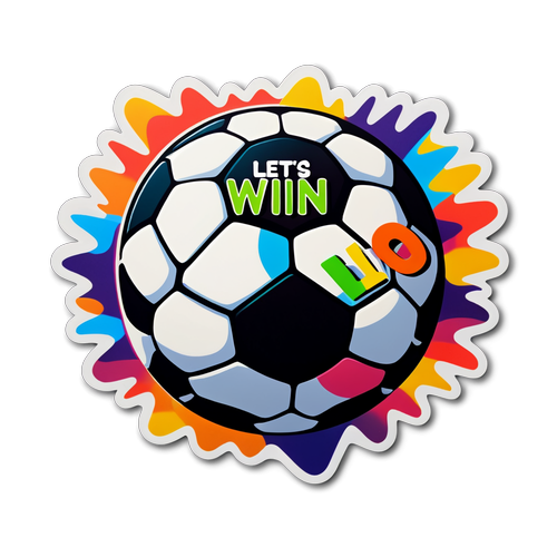 ¡Gana con Estilo! El Sticker Animado del Balón de Fútbol Que No Te Puedes Perder!