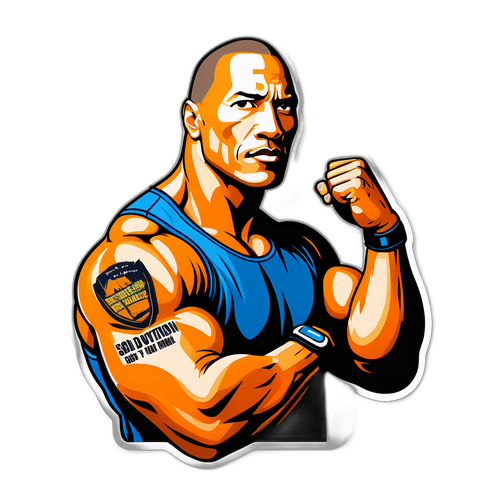 De Rock Sticker met Motivatiequote