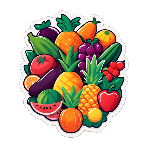 新鮮な食材のイラスト