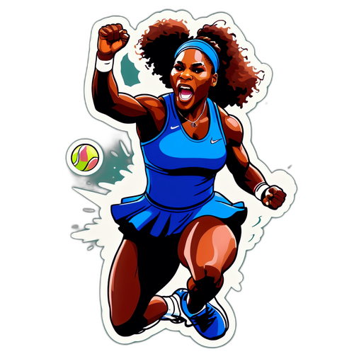 Autocollant dynamique de Serena Williams