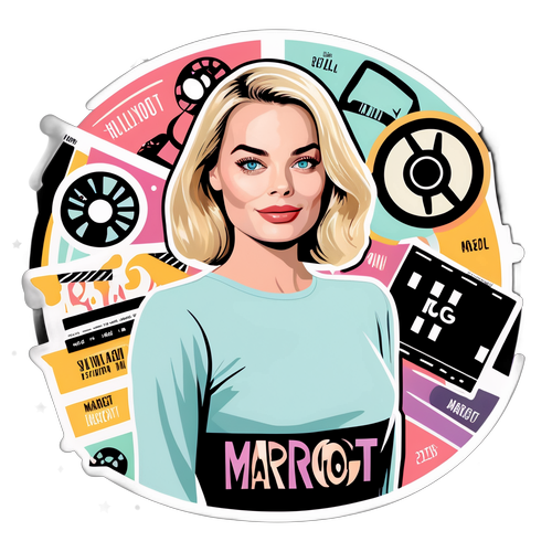 Margot Robbie Film Sticker