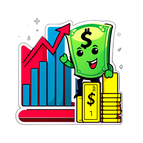Yükselen Dolar Grafiği Sticker'ı
