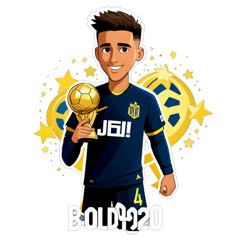 Rodri Akiwa na Kombe la Ballon d'Or 2024: Picha ya Ajabu Kwenye Anga za Nyota!