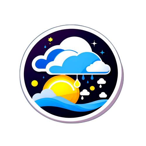 혁신적인 날씨 예보를 상징하는 디자인