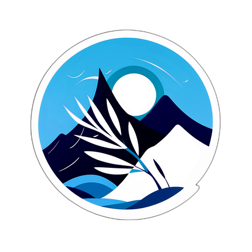 Minimalist Natur Sticker