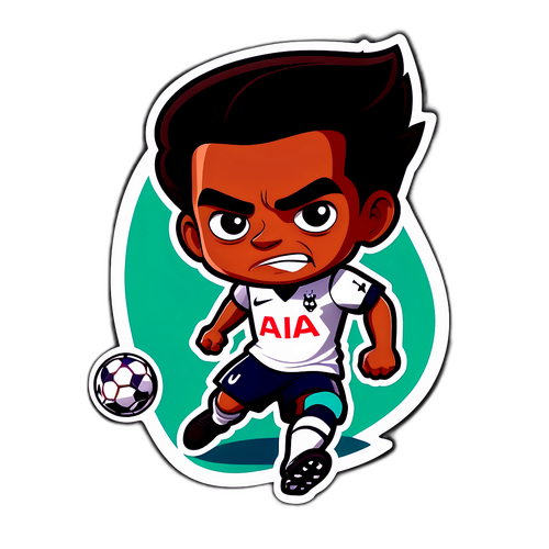 การ์ตูนของผู้เล่นท็อตแน่ม ฮอตสเปอร์{"แข่งขันอย่างดุเดือด"}