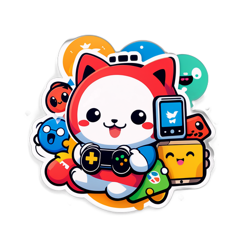 Leikkisä Tencent-maskotti pelimaailmassa
