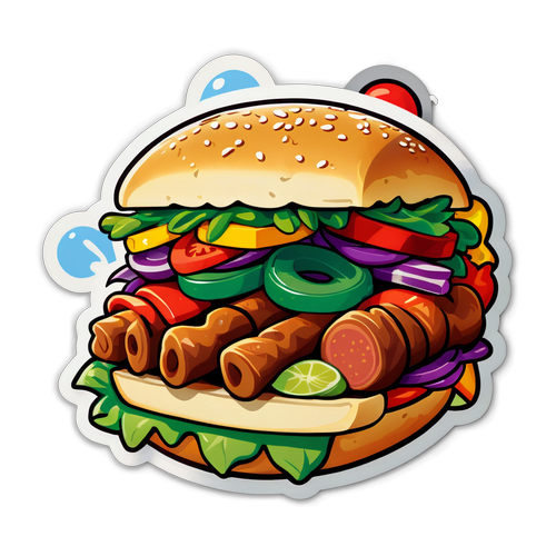 Maydonoz Döner Sticker Tasarımı