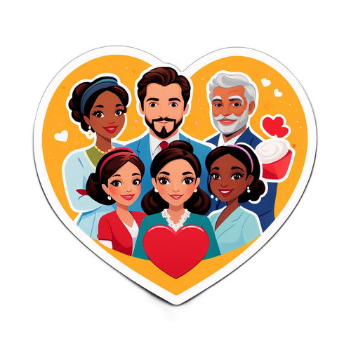 Ilustração do elenco da nova novela das 7 PM