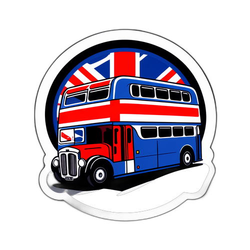 Klassisk BBC-logo klistermærke med moderne twist