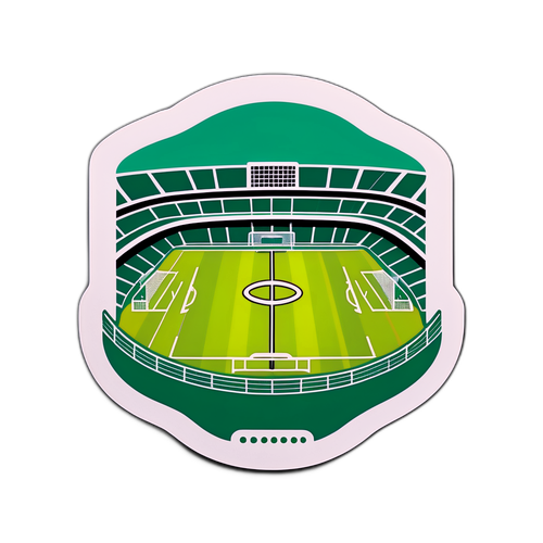 Fußballaufkleber zur Feier des Spiels zwischen Betis und Atlético Madrid