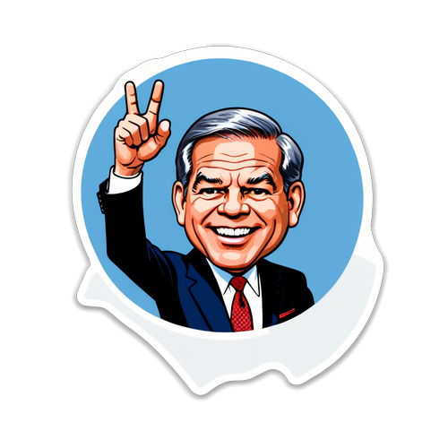 Unlock Political Humor with Bob Menendez: The Must-Have Sticker for Political Enthusiasts!