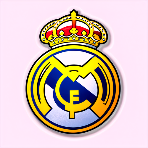 Real Madrid-Logotypen Strålar av Energi! Du Måste Se denna Fotbollssticker!