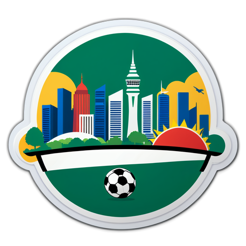 Bangkitnya Kebanggaan Indonesia! Skyline Jakarta Diwarnai Dengan Elemen Sepak Bola Internasional!