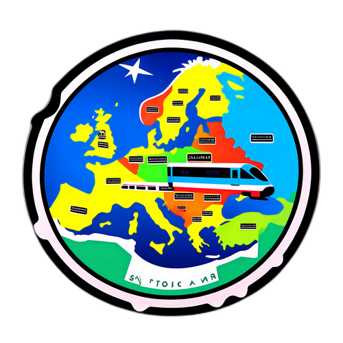 Autocollant stylisé Eurostar