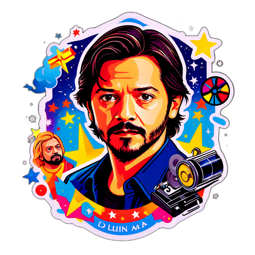 Stiker Diego Luna yang Artistik