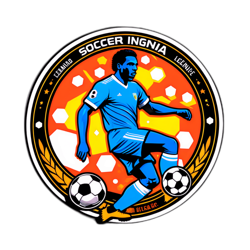 Stiker Tributer Seni kepada Legenda Bola Sepak