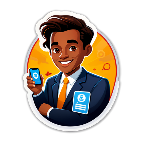 Sticker Promocional do App Conta Gov