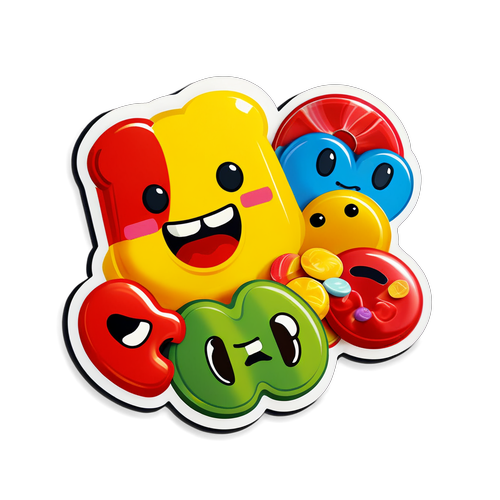 Haribo Snoepjes Sticker