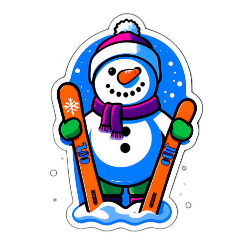 Winterplezier Sticker