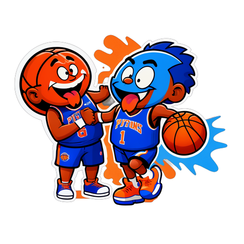 Magandang Away! Pagsasama ng Paboritong Koponan sa Cartoon ng Pistons at Knicks!