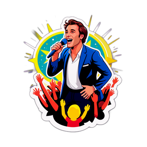 Sticker de Guillaume Pley sur scène