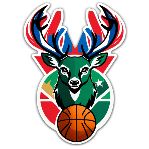 Sticker ng mga Logo ng Bucks at 76ers