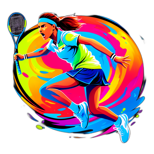 Iga Świątek Tenis Aksiyon Sahnede