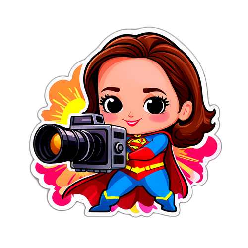 Superhero Jennifer Garner Sticker