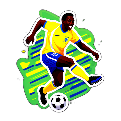 Giocatore di calcio in azione