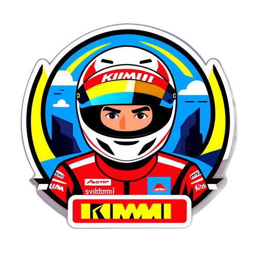 Kimi Antonelli Racer Sticker Design
