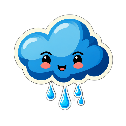 有趣的天氣報告貼紙