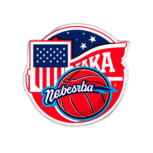 Nebraska Basketball Fun Design